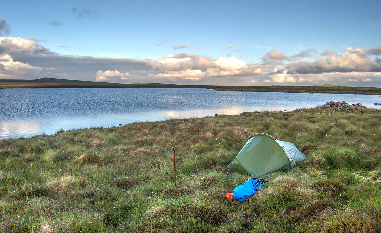 Camping and fishing on the Lewis moorland