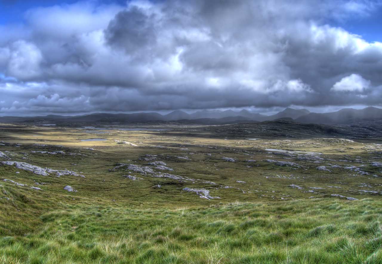North Harris or Amhuinnsuidhe from the south of Lewis